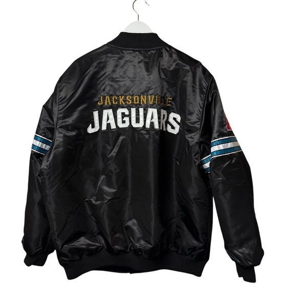 Vtg Starter Jacksonville Jaguars NFL Football Satin Starter Jacket Mens SZ XXL - Picture 7 of 13